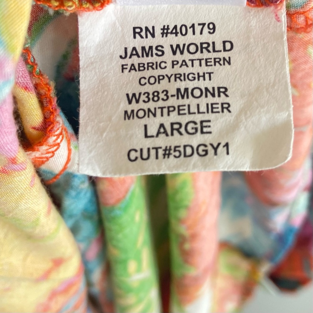 Jams World Multicolor Abstract Top - Picture 7 of 11